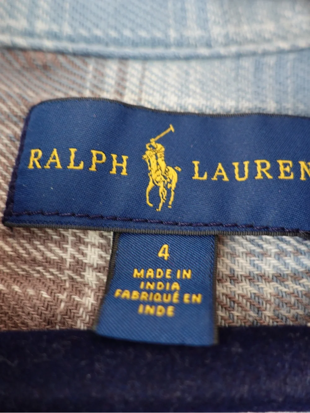 Polo Ralph Lauren Boys Plaid Flannel Shirts Size 3T/4 Set of 2
